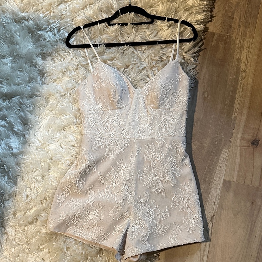 Hayley Paige Lace Shirley Romper